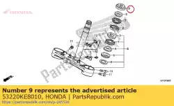 schroefdraad comp., stuurkop boven van Honda, met onderdeel nummer 53220KE8010, bestel je hier online: