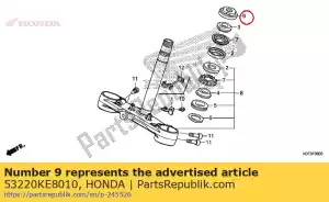 honda 53220KE8010 schroefdraad comp., stuurkop boven - Onderkant