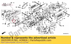 honda 18293MCA780 packing, protector - Bottom side