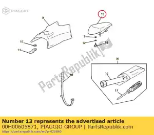 Piaggio Group 00H00605871 siège - La partie au fond
