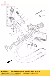 Ici, vous pouvez commander le rondelle, spéciale auprès de Yamaha , avec le numéro de pièce 1NV263980000: