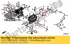 honda 11217MKCA00 placa, galeria principal - Lado inferior