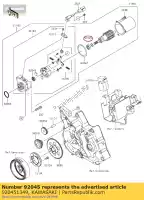 920451349, Kawasaki, Kogellagers, startmotor an125 kawasaki  klx 110 125 2010 2011 2012 2013 2014 2015 2016 2017 2018 2019 2020 2021, Nieuw