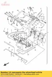 Aquí puede pedir manguera de Yamaha , con el número de pieza 5VX149870000: