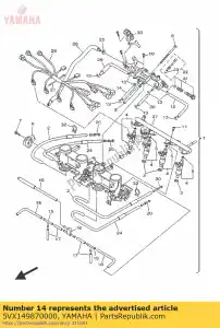 yamaha 5VX149870000 manguera - Lado inferior