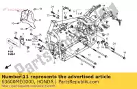 63600MEG000, Honda, cubierta, l. fr. lado honda vt 750 2004 2005 2006 2007 2008 2009, Nuevo