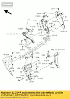 110540943, Kawasaki, staffa, sudario, rh kawasaki z  m r l zr750 z750 abs z750r 750 , Nuovo