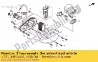 17211MEG000, Honda, collar, air cleaner mounting honda vt 750 2004 2005 2006 2007 2008 2009 2010 2011 2012 2013, New