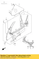 6827014J00JSC, Suzuki, ensemble de ruban, corps c suzuki gsx r 600 2011 2012, Nouveau