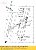 4BP231260000, Yamaha, rurka zewn?trzna 1 yamaha xj xjs diversion xjn 600, Nowy