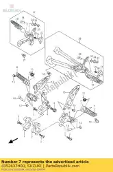 Qui puoi ordinare bar, piede anteriore da Suzuki , con numero parte 4352637H00: