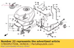 Ici, vous pouvez commander le unité de carburant auprès de Honda , avec le numéro de pièce 37800MZ7008: