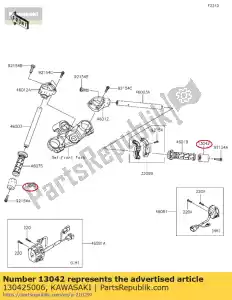 kawasaki 130425006 poids, poignée zx1400fcf - La partie au fond