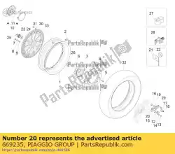 adapter van Piaggio Group, met onderdeel nummer 669235, bestel je hier online: