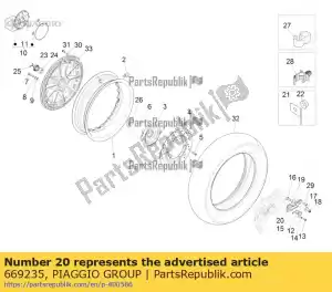 Piaggio Group 669235 adapter - Onderkant