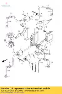 Suzuki 3292039GA0 control unit,fi - Bottom side