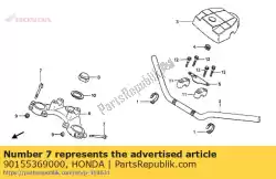 Here you can order the bolt, flange, 7x54 from Honda, with part number 90155369000: