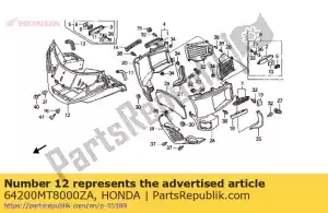 honda 64200MT8000ZA carenado comp. * r114cu * (r114cu dulce vino berry redu) - Lado inferior