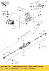 Ici, vous pouvez commander le 01 arbre-comp-strg,lwr auprès de Kawasaki , avec le numéro de pièce 391140023: