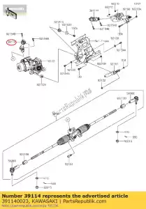 kawasaki 391140023 01 eje-comp-strg, lwr - Lado inferior