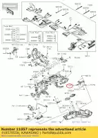 110570558, Kawasaki, 01 support, écu, upp kawasaki  300 2017 2018 2019 2020 2021, Nouveau