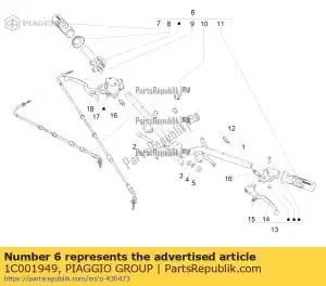 Piaggio Group 1C001949 gruppo manicotto di controllo dell'acceleratore - Il fondo