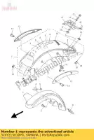 5JXY215010P0, Yamaha, parafango anteriore assy yamaha xvs dragstar 125, Nuovo