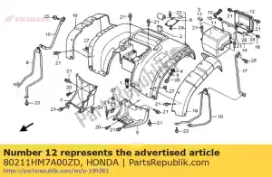 Honda 80211HM7A00ZD lid,tool b*yr176* - Bottom side
