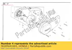 Qui puoi ordinare feltro, olio (hitachi) da Honda , con numero parte 30205041005: