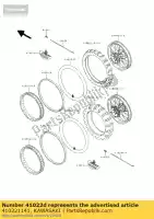 410221141, Kawasaki, tube-tire,120/90-19(d kx500-e2 kawasaki kx 250 500 1990 1991, New