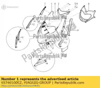 65746100EZ, Piaggio Group, scudo anteriore aprilia piaggio  lbmc50100, lbmc50101 lbmc50200, lbmc50201 lbmm70100 sr sr motard typhoon zapc506b zapm707e zd4cs5,  50 125 2010 2011 2012 2013 2016 2017 2018 2019 2020 2021 2022, Nuovo