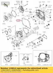 Here you can order the gasket,clutch cover inne klx25 from Kawasaki, with part number 110610923: