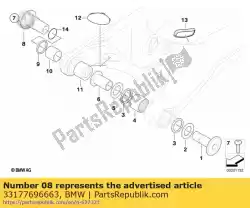 Here you can order the bearing pin, right from BMW, with part number 33177696663: