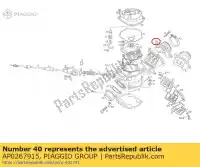 AP0267915, Piaggio Group, Flange do carburador aprilia af rs futura eng cc 125 1 122 123, Novo