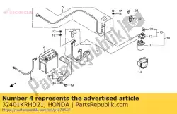 Here you can order the no description available at the moment from Honda, with part number 32401KRHD21: