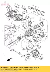 Ici, vous pouvez commander le carburateur assy auprès de Yamaha , avec le numéro de pièce 4PR149000200: