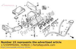 geen beschrijving beschikbaar op dit moment van Honda, met onderdeel nummer 17259MM5000, bestel je hier online: