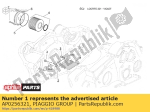 aprilia AP0256321 Ölsieb - Unterseite