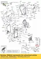 390621304, Kawasaki, tubo di raffreddamento, filtro-c zg1000-a kawasaki  gpz gtr klr zz r zzr 600 650 900 1000 1988 1989 1990 1991 1992 1993 1994 1995 1996 1997 1998 1999 2000 2001 2002 2003 2004 2017 2018, Nuovo