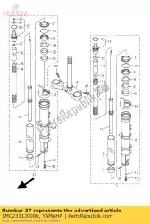 Ici, vous pouvez commander le boulon, capuchon 2 auprès de Yamaha , avec le numéro de pièce 1MC2311J0000: