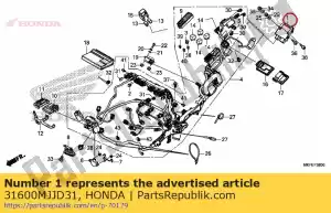 Honda 31600MJJD31 retificador assy., regulador - Lado inferior