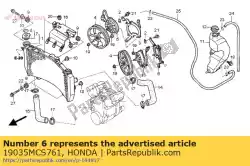 Tutaj możesz zamówić ca? Un komp., l. Od Honda , z numerem części 19035MCS761: