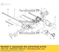 56411R, Piaggio Group, Bras oscillant côté châssis aprilia derbi gilera piaggio  dna hexagon gtx lbmm70100 liberty mp mp3 sonar sport city sport city one sr sr motard typhoon variant sport zapc506b zapm707e zapma6100, zapma6101 zapma6101 zapmd6100, zapmd6101 zd4cs5,  zdpsg000 50 125 150 180 200 250 300 50, Nouveau