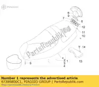 67386800C1, Piaggio Group, selle complète avec capteur piaggio mp mp3 125 250 300 400 500 2006 2007 2008 2009 2010 2011 2012 2013, Nouveau