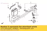 31511KG1920, Honda, no description available at the moment honda nx 125 1989, New