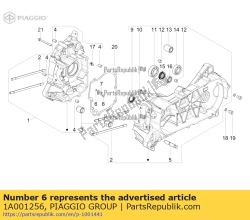 Aprilia 1A001256, O-ring, OEM: Aprilia 1A001256