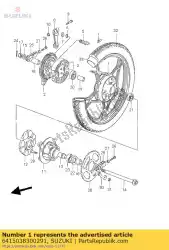 Qui puoi ordinare cast. Wheel, rr da Suzuki , con numero parte 6415038300291: