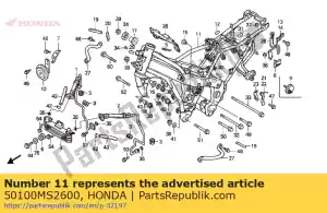 Honda 50100MS2600 body comp, frame - Onderkant