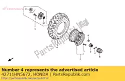 Aqui você pode pedir o pneu, 24x9-11 em Honda , com o número da peça 42711HN5672: