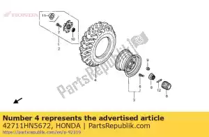 Honda 42711HN5672 pneu, 24x9-11 - Lado inferior